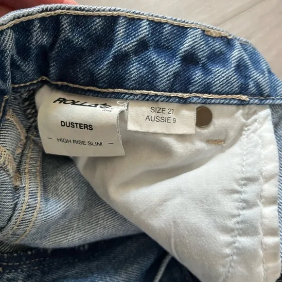 ROLLA'S High Rise Light Blue Mom Jeans - Picture 6 of 7